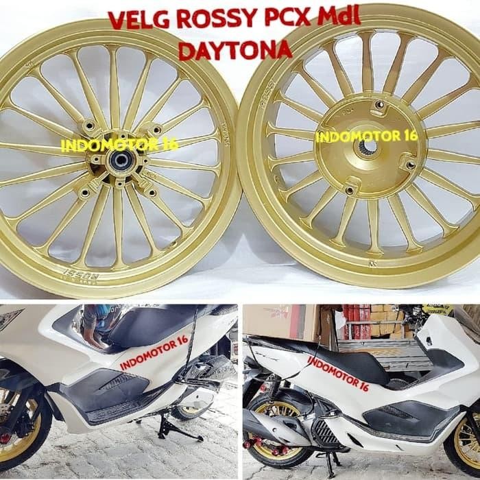 Jual VELG HONDA PCX LOKAL BY ROSSY MODEL DAYTONA GOLD | Shopee Indonesia