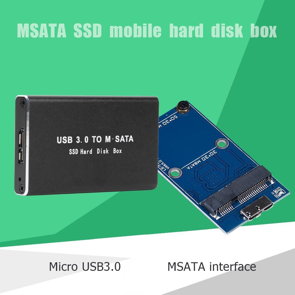 Jual USB 3.0 SSD Disk to mSATA Adapter Hard Disk Case External Hard ...