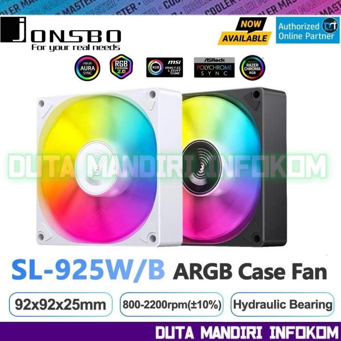 Jual Jonsbo Sl 925 - 92Mm Argb Pwm Cooling Fan Case | Shopee Indonesia
