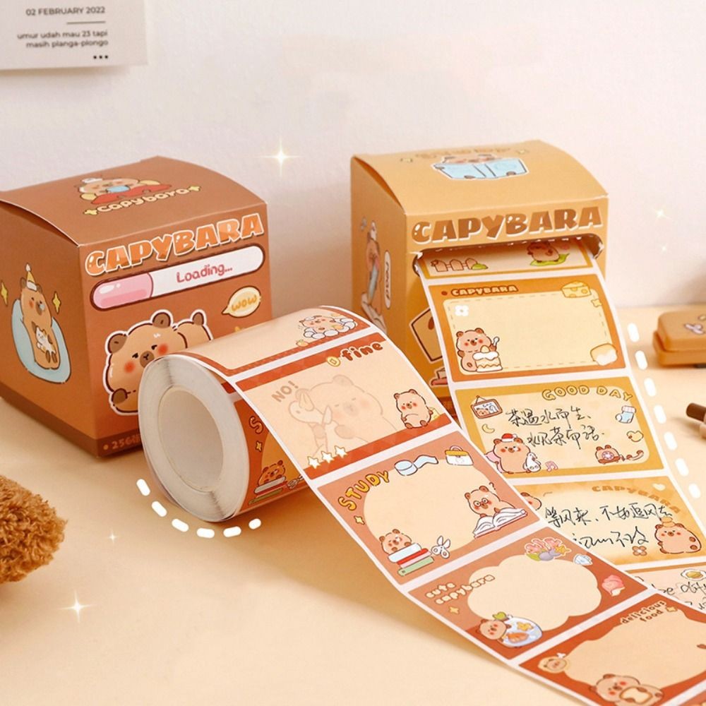 Jual Panda Capybara Sticky Note Paper 512/200Sheets Self Adhesive ...