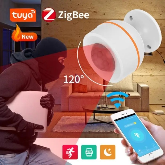 Jual Domotica Zigbee Pir Motion Sensor Outdoor Smart Home Infrared ...