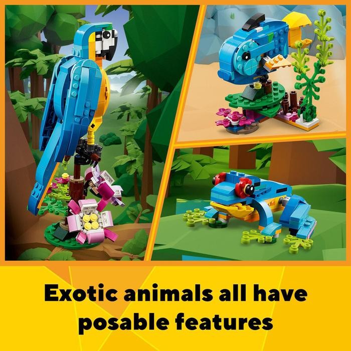 Jual Future Toys - Creator 31136 Exotic Parrot Building Toy Set (253 ...