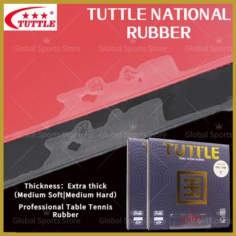 Jual Tuttle National Table Tennis Rubber Extra Sticky Ping Pong Rubber ...
