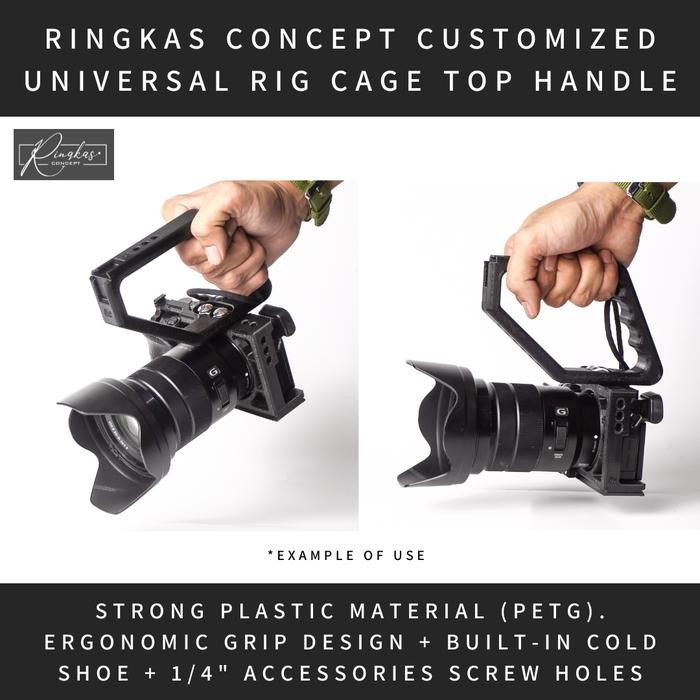 Jual RINGKAS CONCEPT UNIVERSAL TOP HANDLE GRIP FOR RIG CAGE / SMALLRIG ...