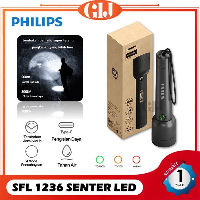 Jual Philips Lampu Senter LED / Senter Police Swat Flashlight Super ...