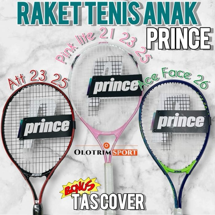Jual Raket Tenis PRINCE ANAK JR PINK LITE 21 23 25 ATT 23 25 ACE FACE ...