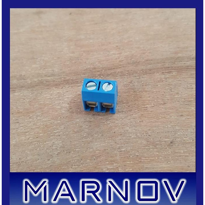 Jual Terminal Block 2 Pin 300V 10A Blok Hijau Biru 5Mm 5.0 Mm Kf301 Pcb ...