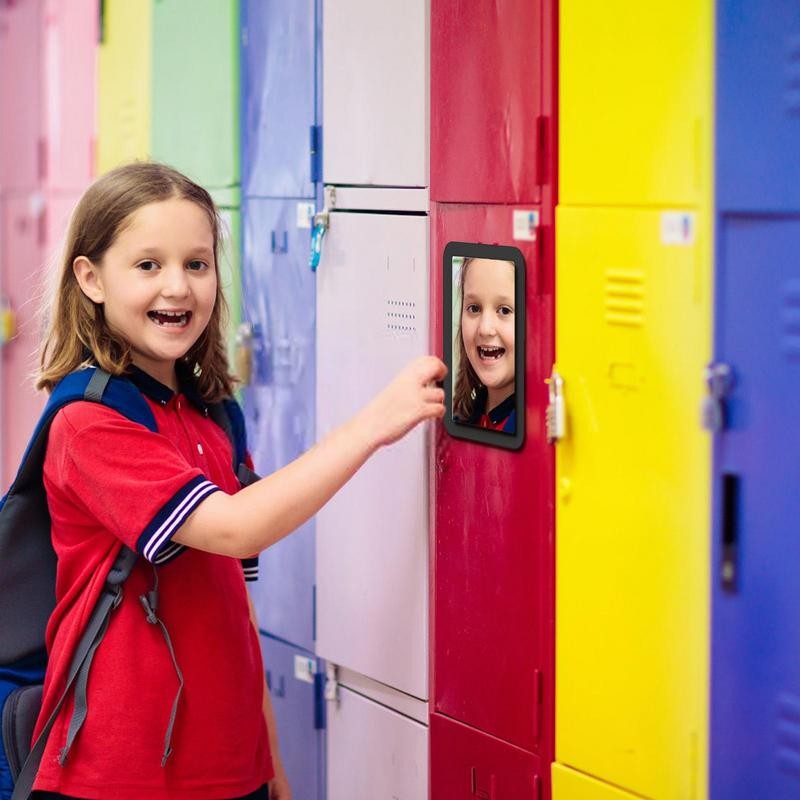 Jual Magnetic Locker Mirror Portable Rectangular Hanging Mirror For ...