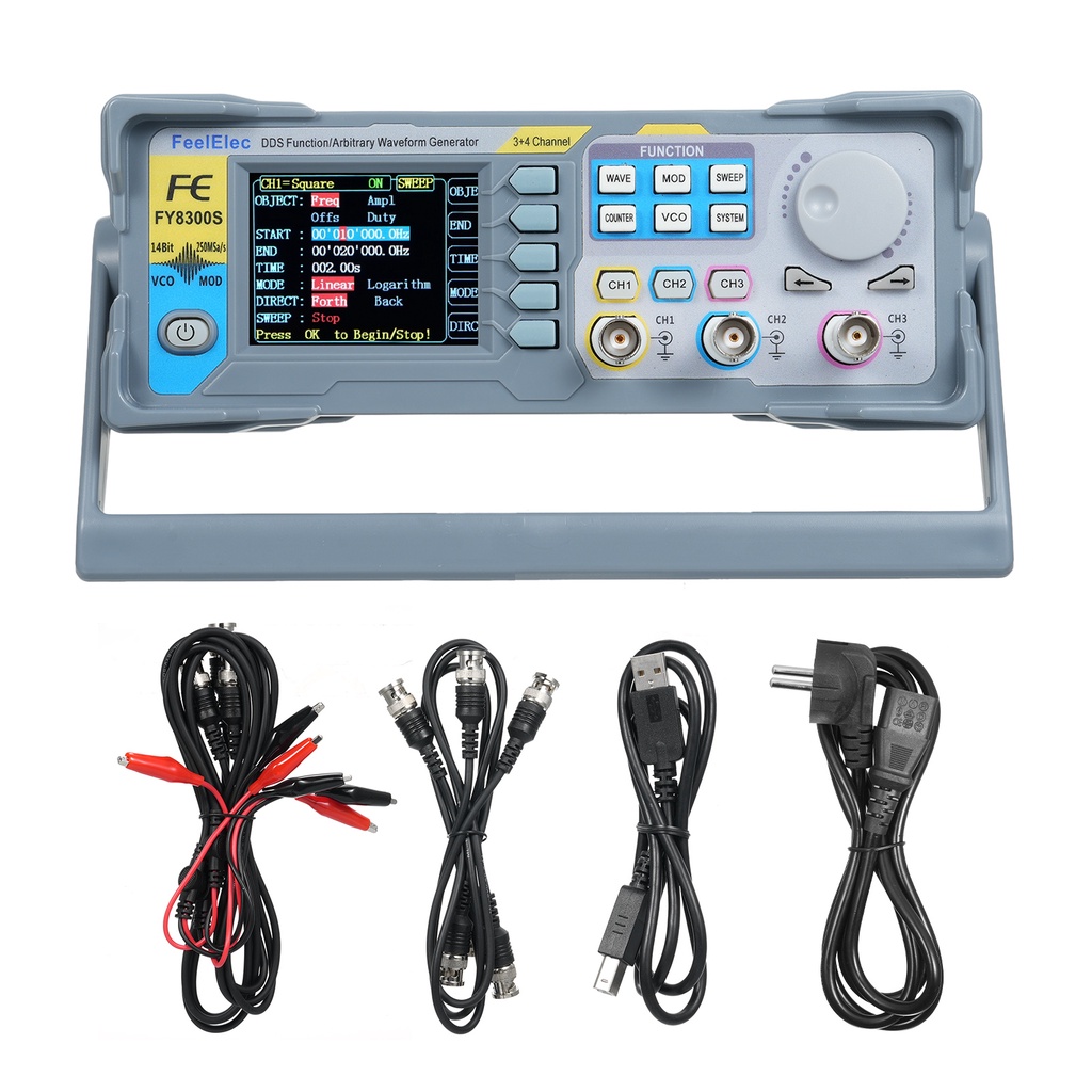 Jual SAN FY8300S 20M 40M 60M 3 Channel DDS Function Signal Arbitrary ...