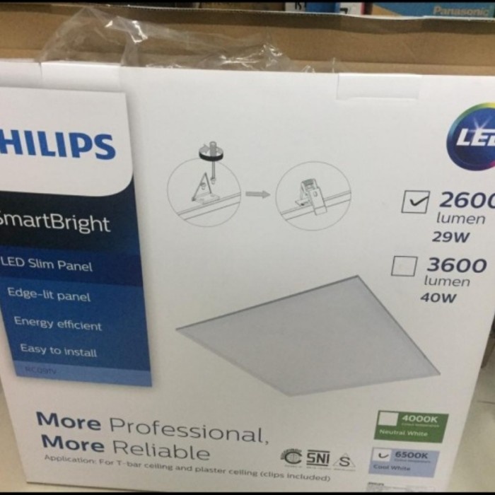 Jual Philips LED Panel 60x60 RC091V GM G2 MR PCV 29 W | Shopee Indonesia