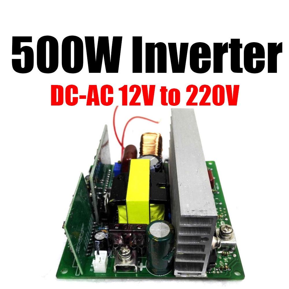 Jual MDA DC 12V TO 220V AC 500W pure sine wave Inverter circuit board ...