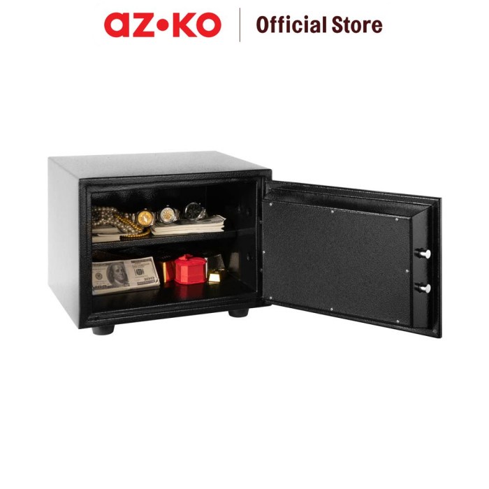 Jual AZKO Krisbow 42x35x30 Cm nkas Tahan Api Yb300ak - Hitam | Shopee ...
