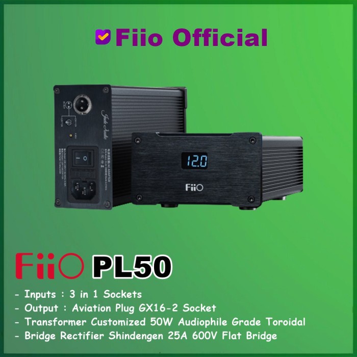 Jual Fiio PL50 PL 50 Low Noise Regulated Linear Power Supply PSU Fiio ...