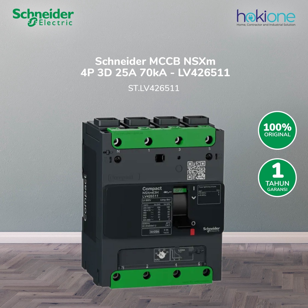 Jual Schneider Compact NSXm MCCB 25A 4P 70kA - LV426511 | Shopee Indonesia