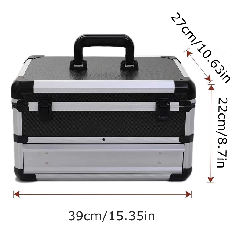 Jual Portable Drawer Type Toolbox Aluminum Case Tool Box garage storage ...
