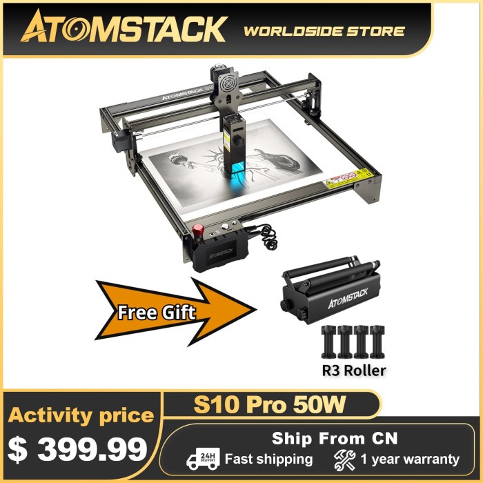 Jual A10/S10/X7 Pro ATOMSTACK Dual-Laser Engraver Machine Printer ...