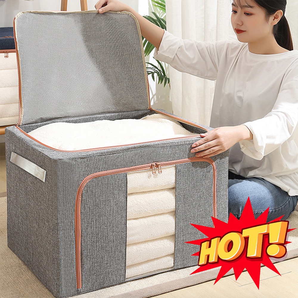 Jual Large Quilt Storage Bag Foldable Storage Organizers Clothes ...