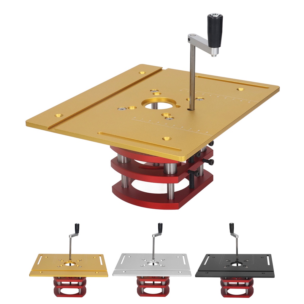 Jual Router Manual Lifting Router System Kit Router Table Saw Insert ...