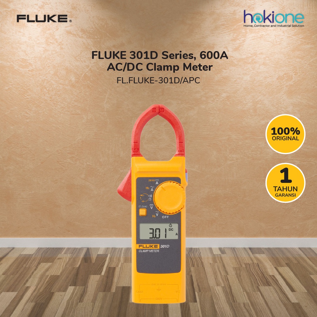 Jual Fluke 301D Clamp Meter 600A AC/DC | Shopee Indonesia