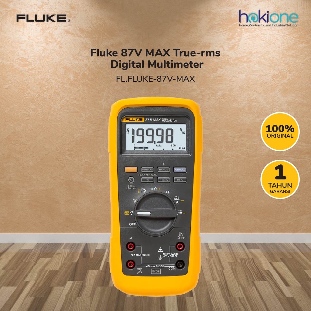 Jual FLUKE 87V MAX True-RMS Digital Multimeter - FLUKE-87V-MAX | Shopee ...