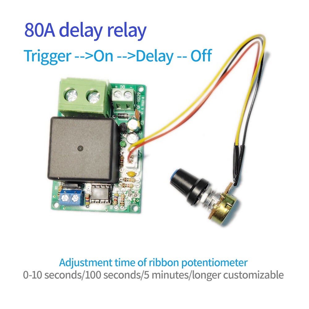 Jual DC 12V 24V Time Relay Module Adjustable Timer Delay Turn Off Timer ...