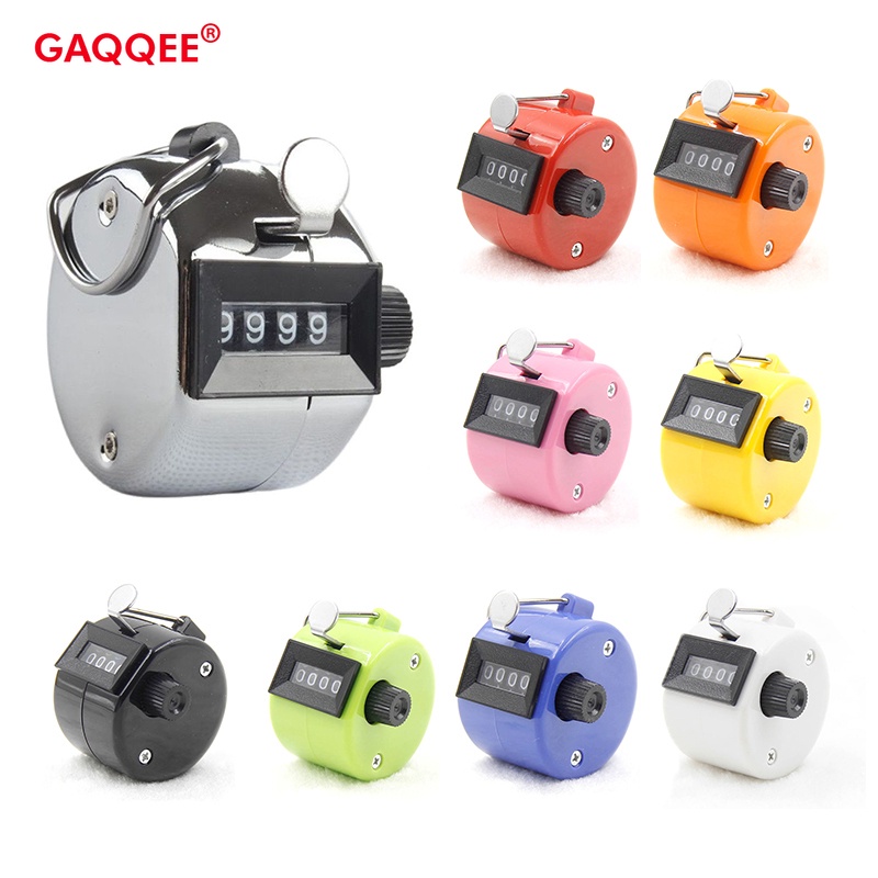Jual 4 Digit Number Counters Plastic Shell Hand Finger Display Manual ...
