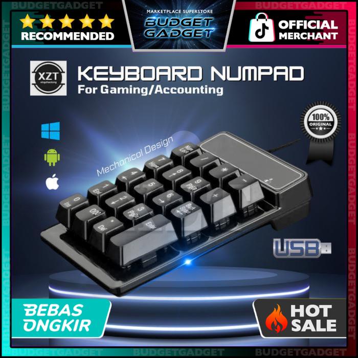 Jual Exotech - XZT Mechanical Gaming Numeric Keypad Numpad USB Black ...