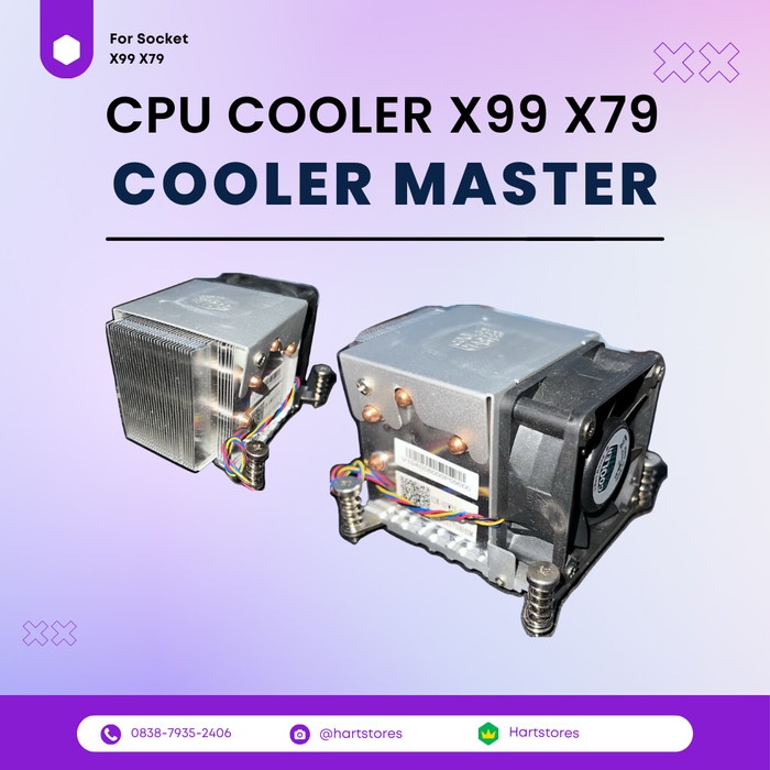 Jual Ready CPU Fan cooler heatsink 2U Cooler Master X99 X79 LGA2011 ...