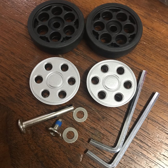 Jual 2 keping roda koper double diameter 50mm | Shopee Indonesia