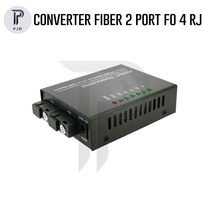 Jual Project - Media Converter 2 Port Fo Fiber SC 4 Port RJ45 Fiber ...