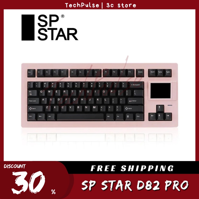 Jual Sp Star D82 Pro Mechanical Keyboard Tri Mode Wireless Hot Swap Rgb ...