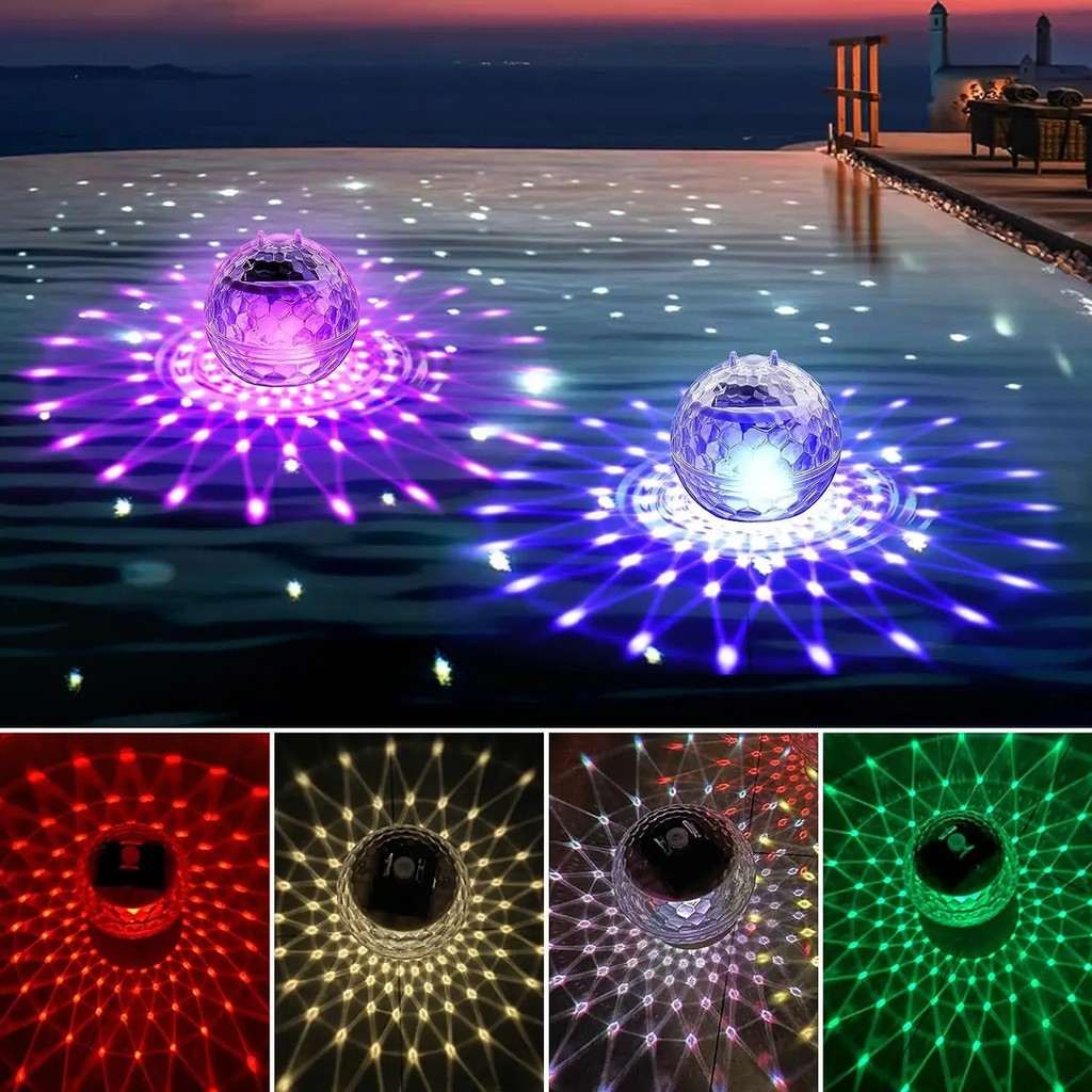 Jual NEW Solar Floating Lights Swimming Pool Waterproof LED Solar Power ...