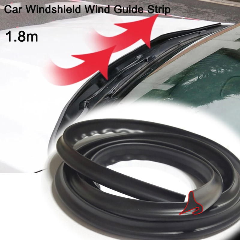 Jual Car Windshield Rubber Seal 180mm Wind Guide Strip Front Rear ...