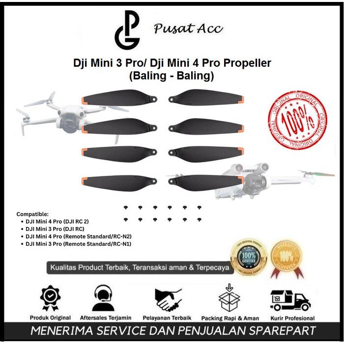 Jual Dji Mini 3 Pro Propeller - Dji Mini 4 Pro Baling Baling - | Shopee ...