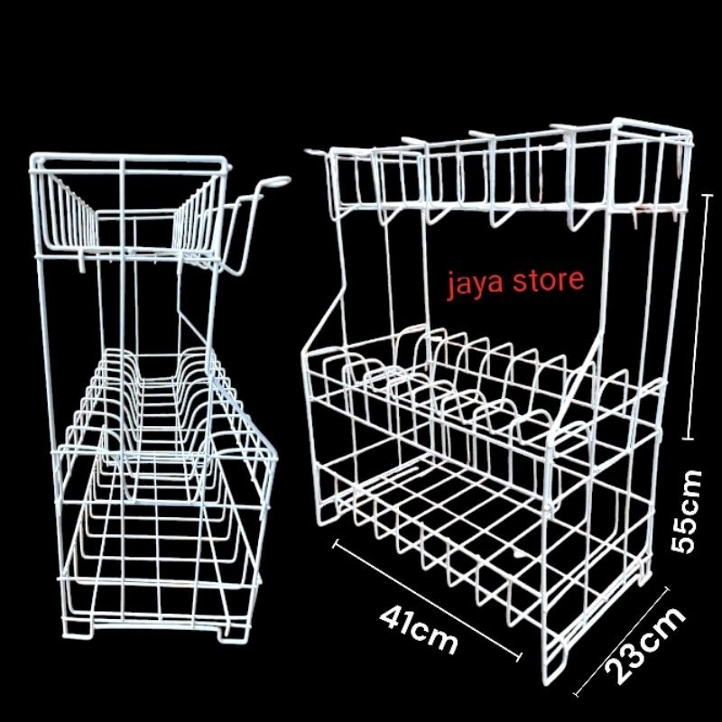 Jual Eleganterra Rak Piring Rpl Susun 3 Wastafel/Rak Piring Gantung ...