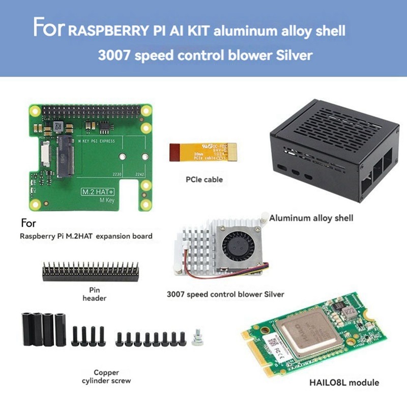 Jual For Raspberry Pi 5 AI Kit M.2 HAT+Hailo Al Acceleration Module ...
