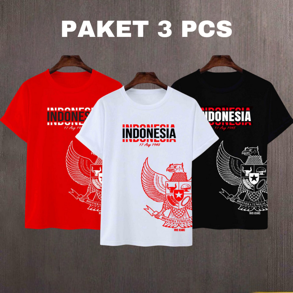 Jual Kekinian Bsju Cewek Kauss Casual Dirgahayu Kaos Kemerdekaan Atasan ...