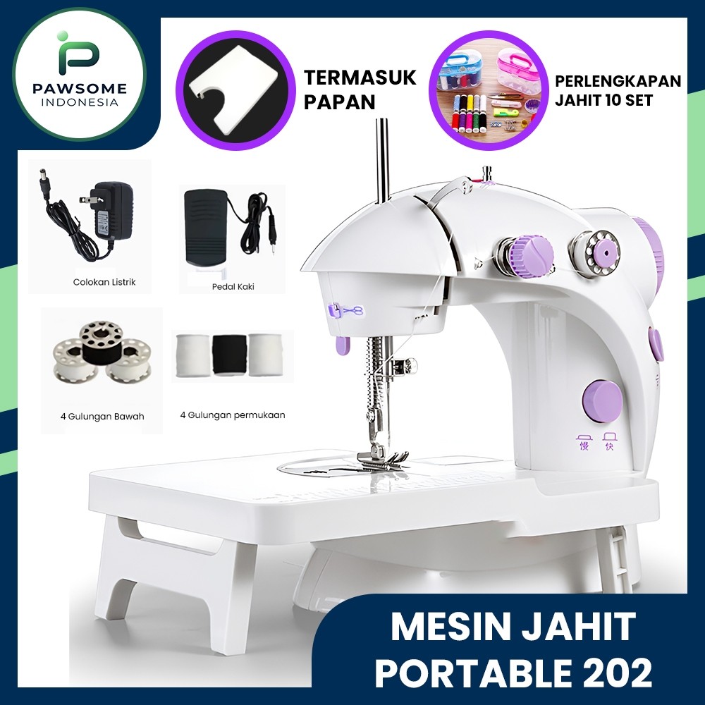 Jual PS Mesin Jahit 202 Mini Portable Praktis Multifungsi Serbaguna ...