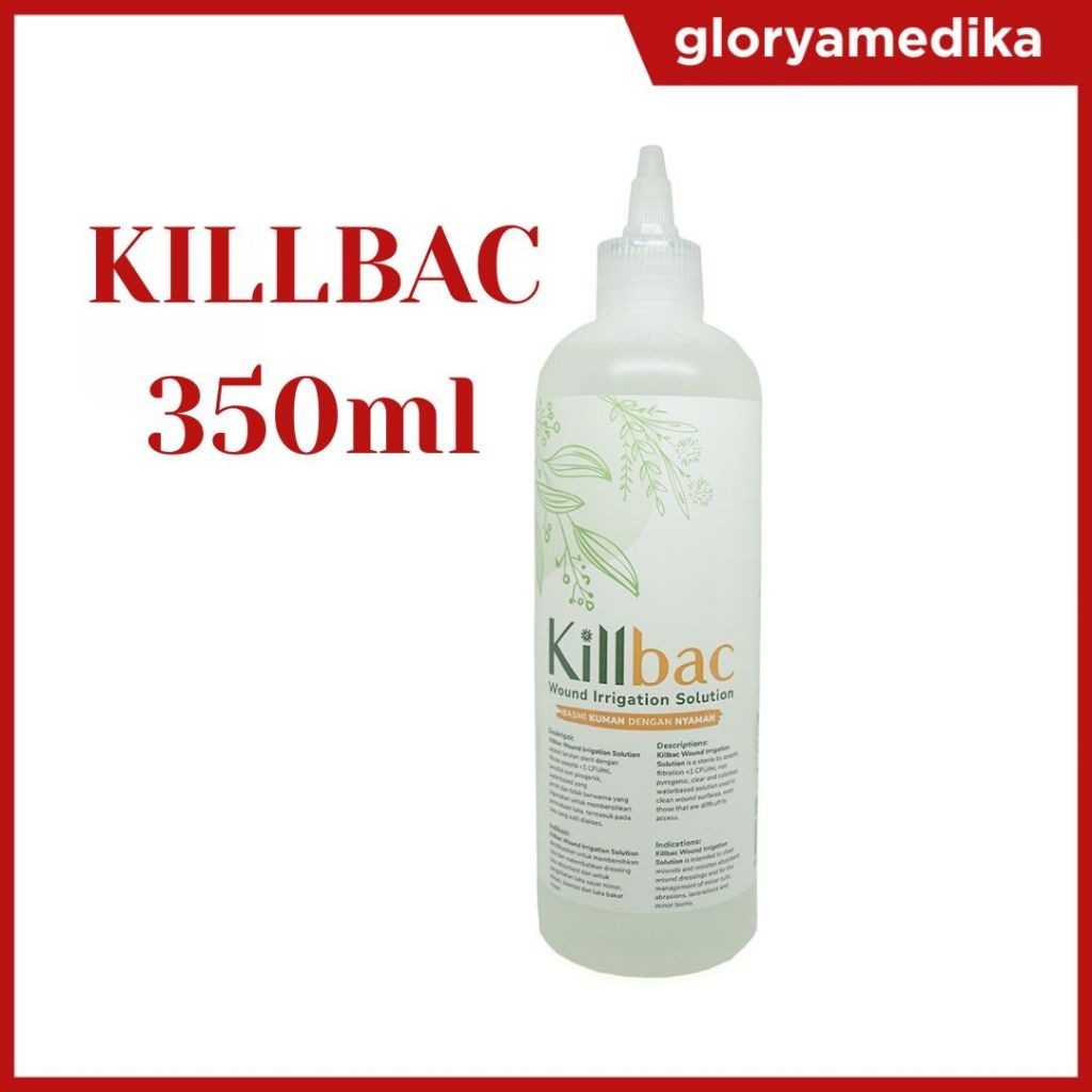 Jual KILLBAC 350ml Cairan Pembersih Luka Killbac Wound Irrigation ...