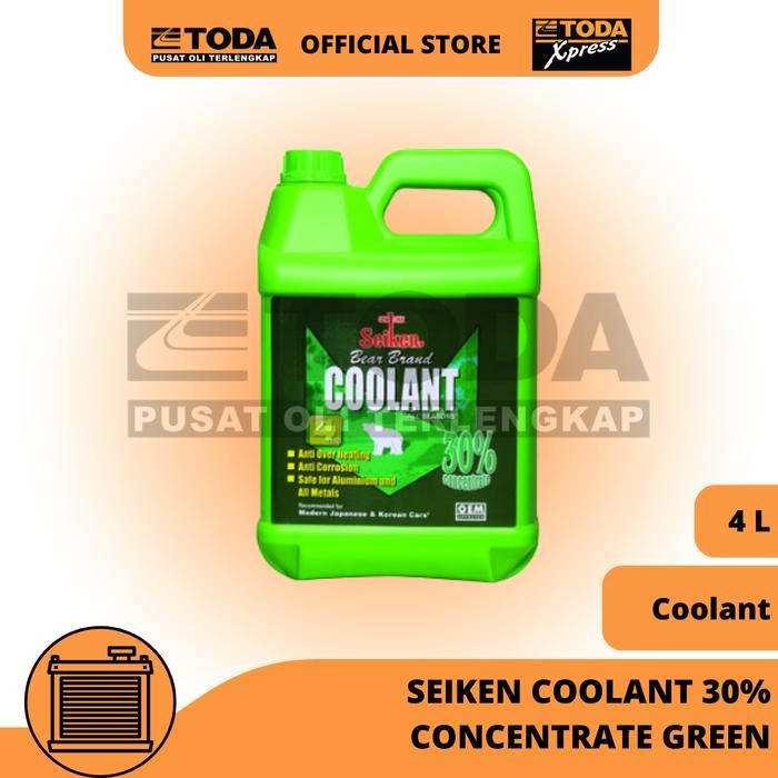 Jual Air Radiator Seiken Coolant 30% Concentrate Green 4l Original ...