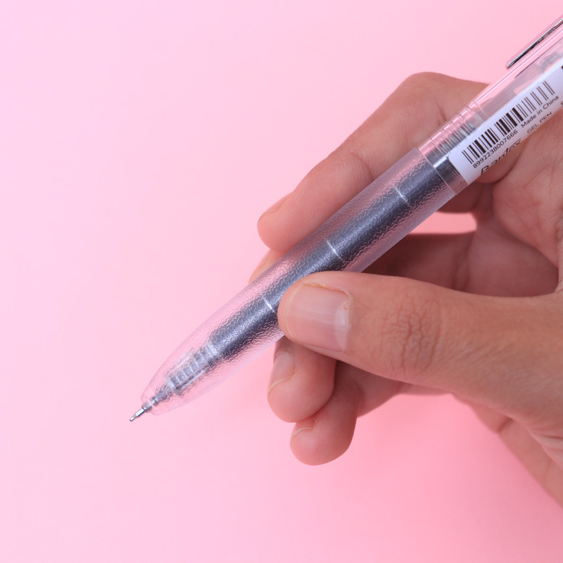 Bantex Gel Pen / Pena Sekolah 0.5 mm Tipe ST Anti Macet Isi 3X Tinta Cepat Kering BG1120 (5)