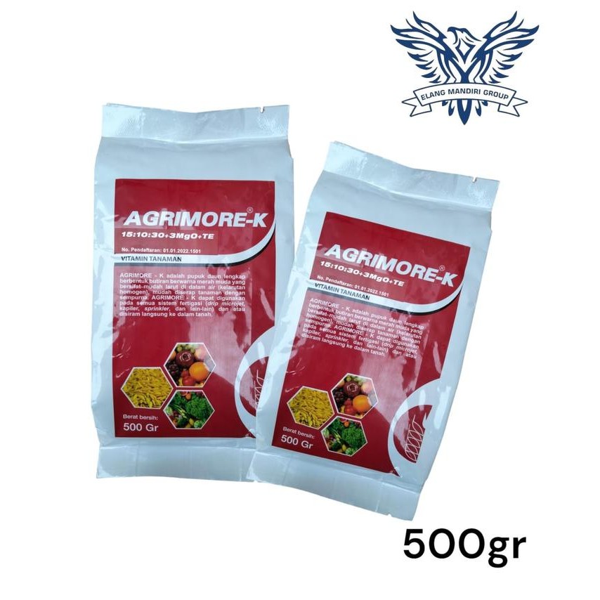 Jual Agrimore K 500gr Merah Pupuk 15+10+30+TE Vitamin Masa Pembuahan ...