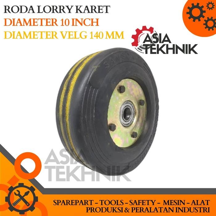 Jual Roda Karet Lorry 10 Inch 250 x 75 x 140 Samson | Shopee Indonesia