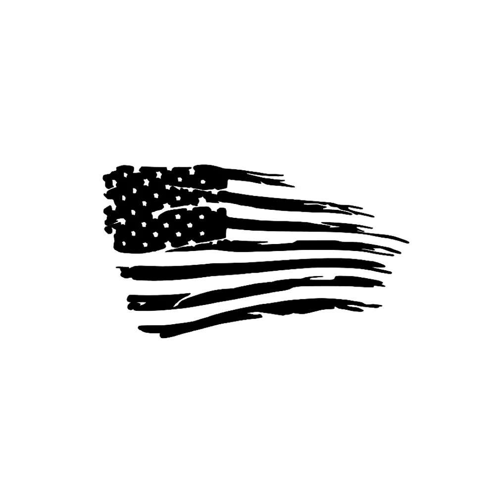 Children'S Cancer Support American Flag Car Stickers Decals