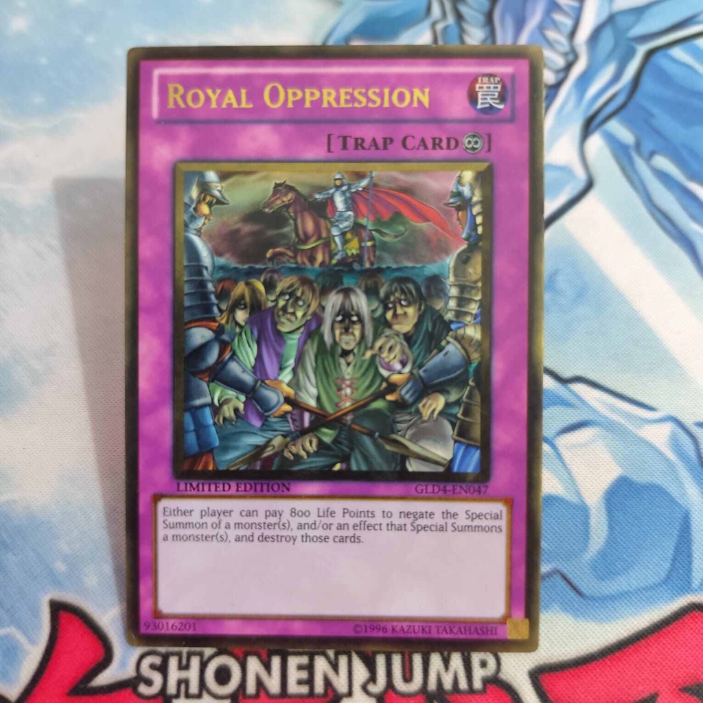 Jual yugioh royal oppression GLD4 gold rare original | Shopee Indonesia