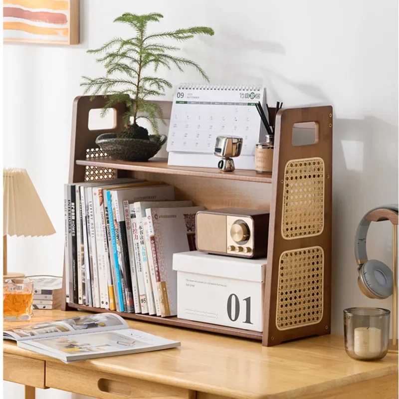 Jual Bamboo Storage Shelves Imitation Rattan Design Display Cabinet ...