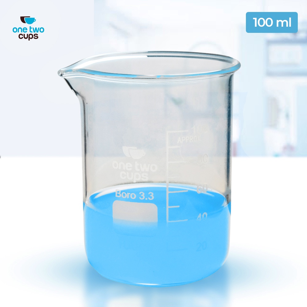 Jual HUMMI X One Two Cups Gelas Ukur Lab Kimia Multifungsi Borosilicate ...