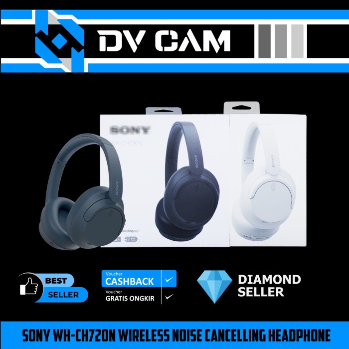 Jual Sony WH-CH720N WHCH720N CH720 Wireless Noise Cancelling Headphone ...