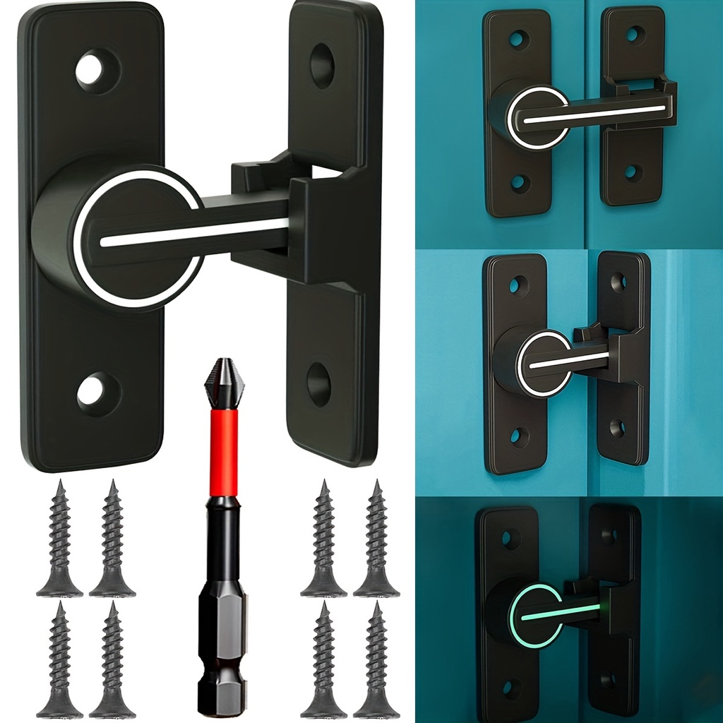 Jual NEW Luminous Black 90 Degree Heavy Duty Carbon Steel Bar Door ...