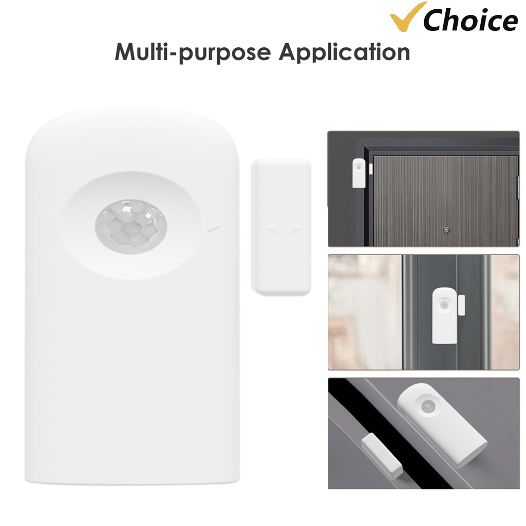 Jual Tuya WiFi Door Window Senor with PIR Motion Sensor Support APP ...